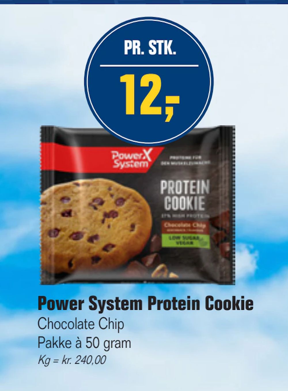 Tilbud på Power System Protein Cookie fra Otto Duborg til 12 kr.