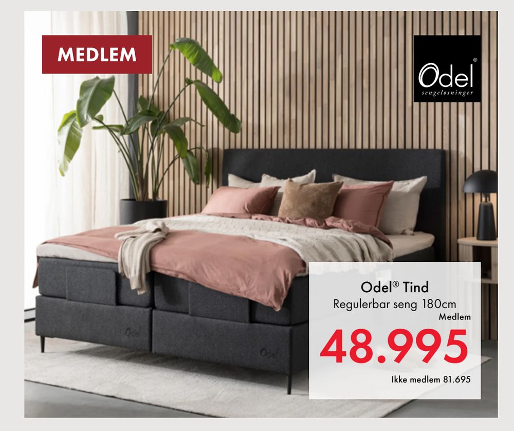 Tilbud på Regulerbar seng 180cm fra Fagmøbler til 81 695 kr