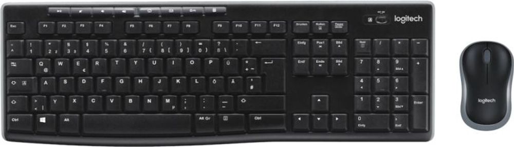 Tilbud på Logitech® | MK270 Wireless Combo - Tastatur og mus-sæt - trådløs - 2.4 GHz - Nordisk fra ComputerSalg til 228 kr.