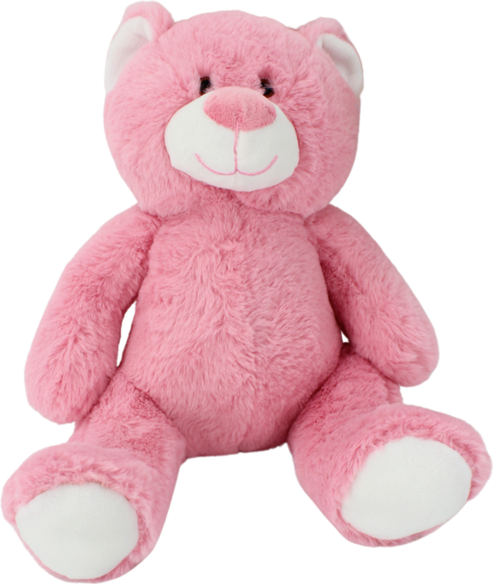 Tilbud på Bamse Bjørn i Pink (24cm) fra Basic & More til 68 kr.