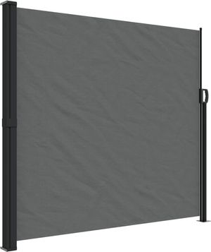 vidaXL Uttrekkbar sidemarkise antrasitt 180x500 cm