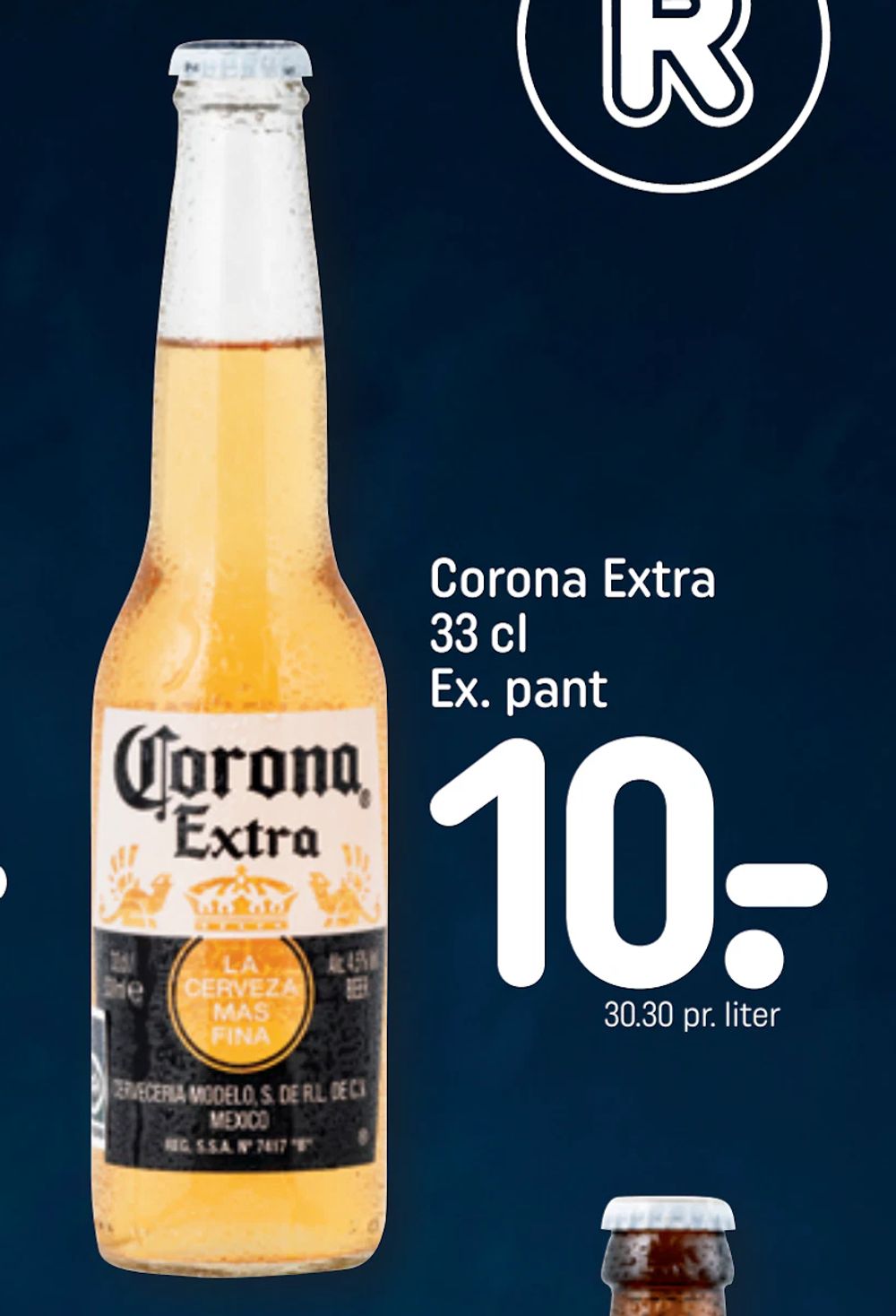 Tilbud på Corona Extra 33 cl Ex. pant fra REMA 1000 til 10 kr.