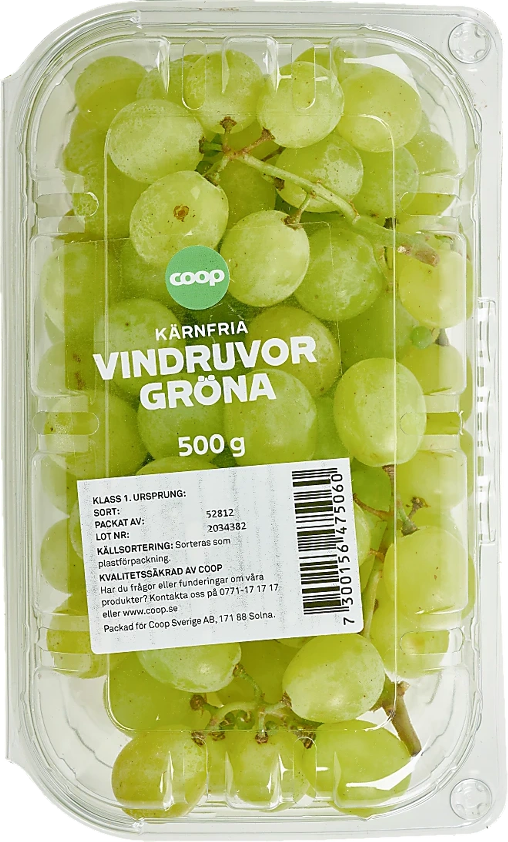 Erbjudanden på Gröna druvor (Indien/Egypten) från Coop X:-TRA för 24,90 kr