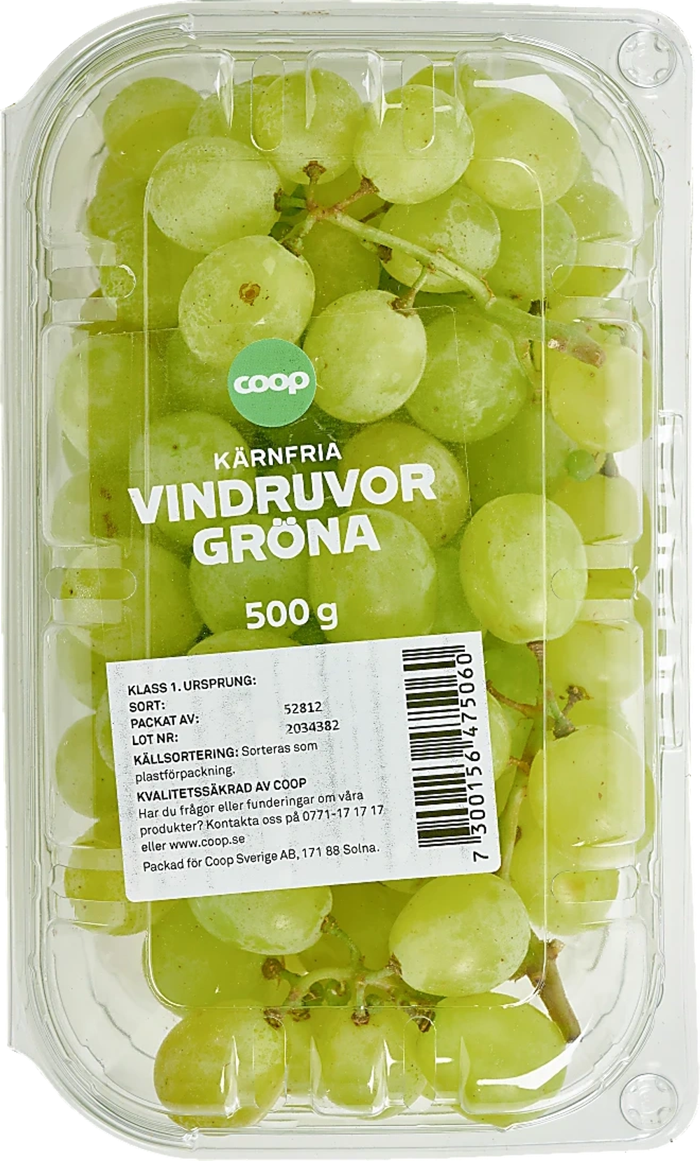 Erbjudanden på Gröna druvor (Grekland/Italien/Coop) från Coop X:-TRA för 24,90 kr