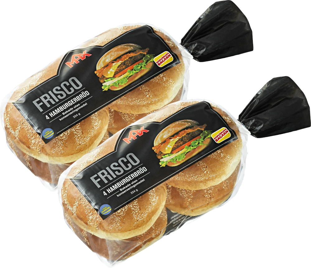 Erbjudanden på Frisco-, Potato Hamburgerbröd (Max/Korvbrödsbagaren) från ICA Nära för 45 kr