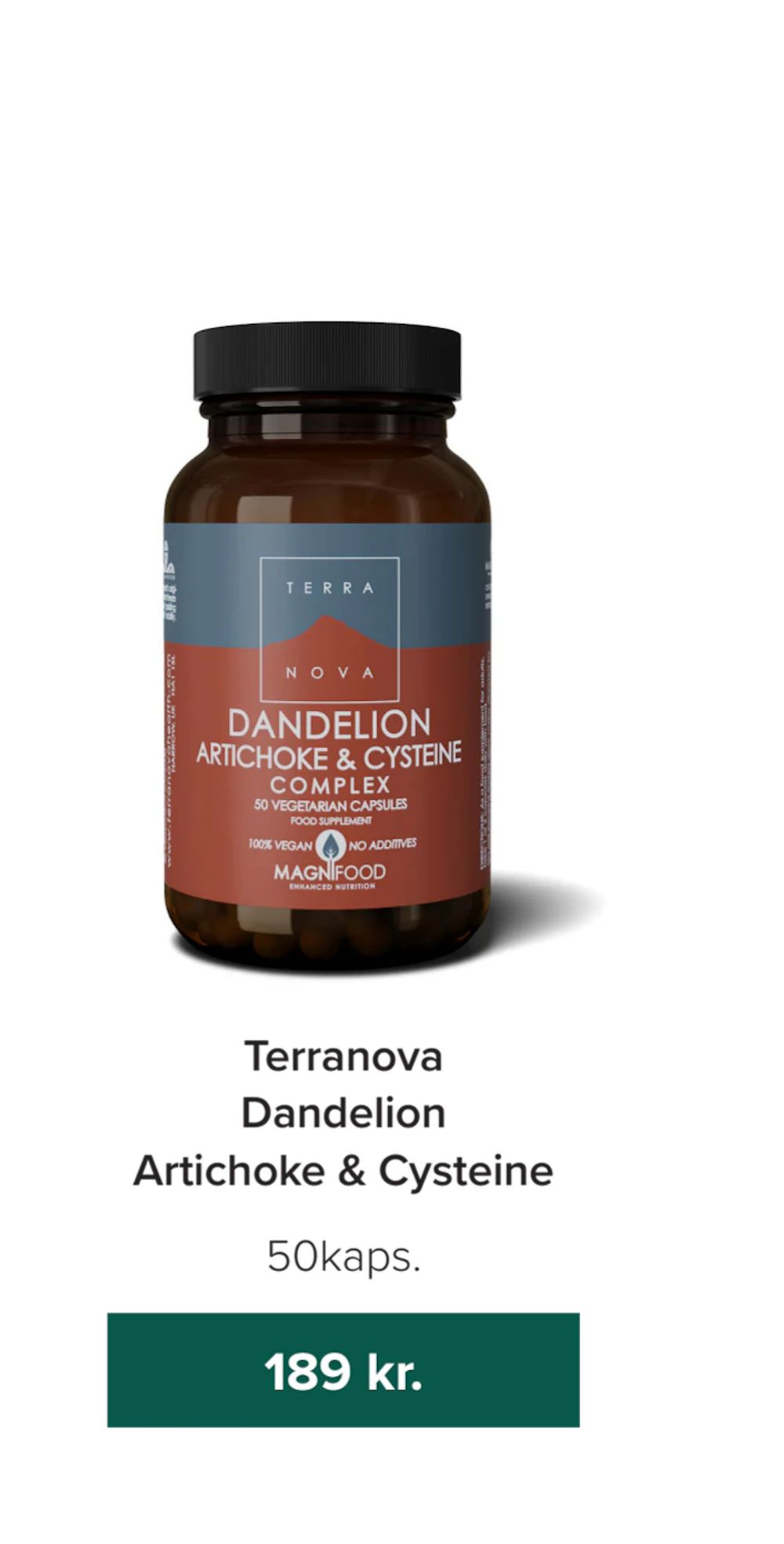 Tilbud på Terranova Dandelion Artichoke & Cysteine fra Helsemin til 189 kr.