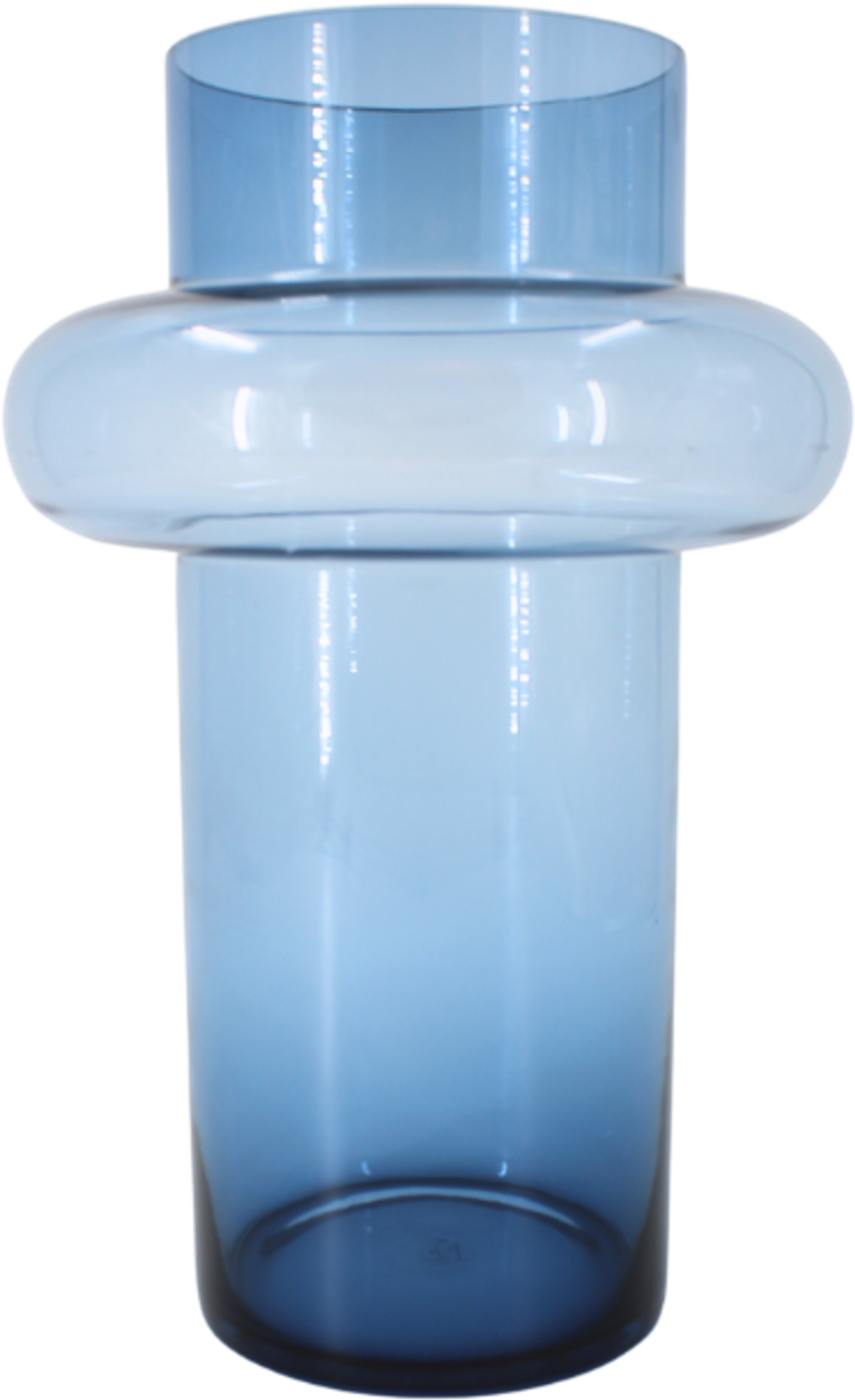 Tilbud på Lyngby - Tube Vase i Dark Blue (H:30cm) (Lyngby Glas) fra Basic & More til 247 kr.