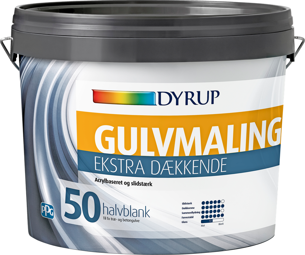 Tilbud på DYRUP GULVMALING 50 EKSTRA DÆKKENDE (Dyrup) fra XL-BYG til 699 kr.