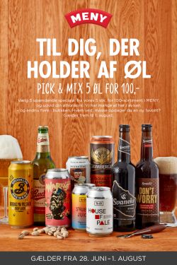 MENY Pick & Mix øl juli