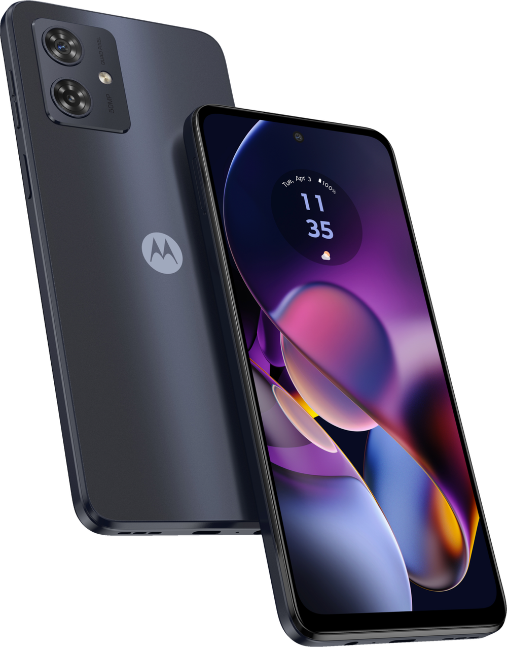 Tilbud på Motorola Moto G54 5G-smartphone 4/128GB (Midnight Blue) fra Elgiganten til 999 kr.