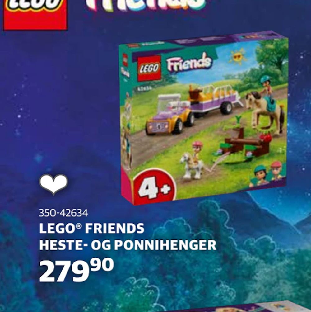 Tilbud på LEGO® FRIENDS HESTE- OG PONNIHENGER fra Lekia til 279,90 kr