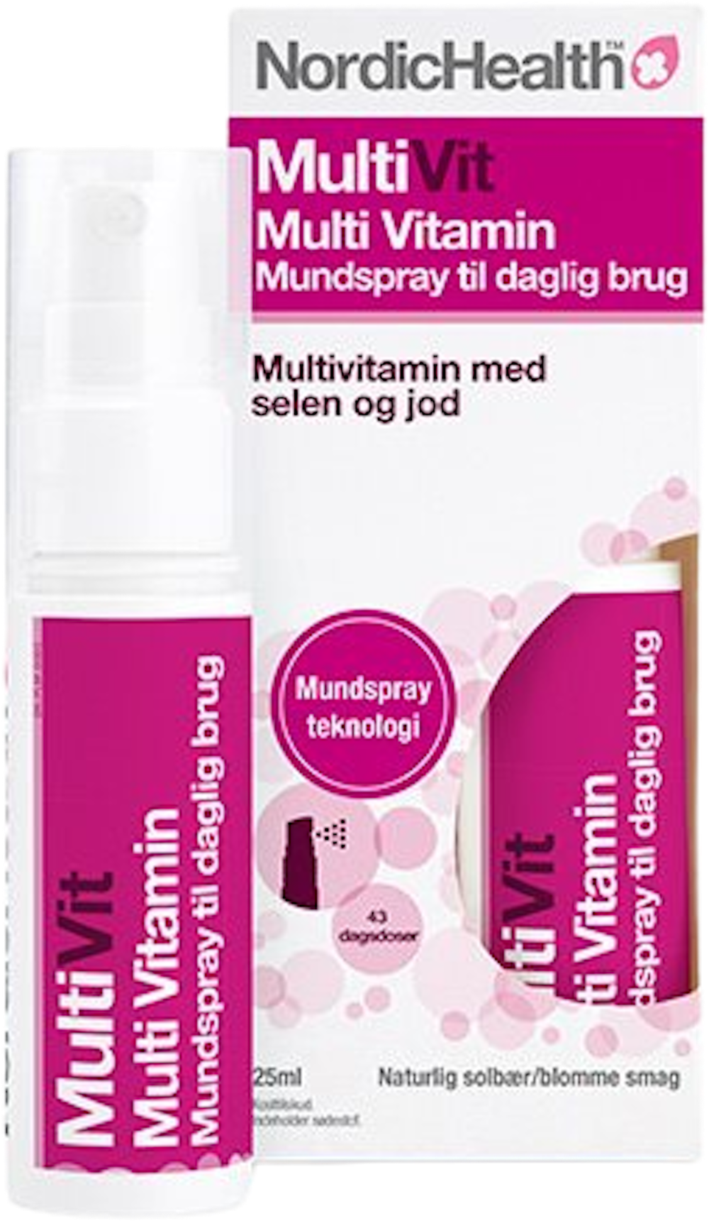 Tilbud på Multi Vitamin mund spray (NordicHealth) fra Helsam til 159,95 kr.