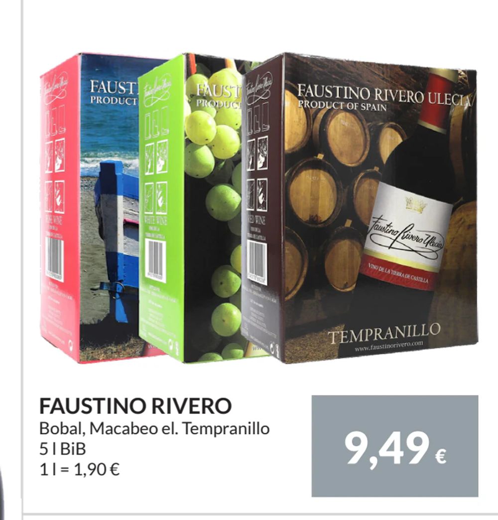 Erbjudanden på FAUSTINO RIVERO från Nielsen Scan-Shop för 9,49 €