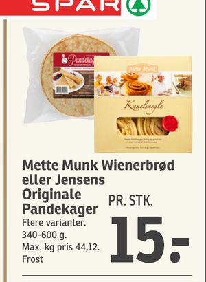 Mette Munk Wienerbrød eller Jensens Originale Pandekager