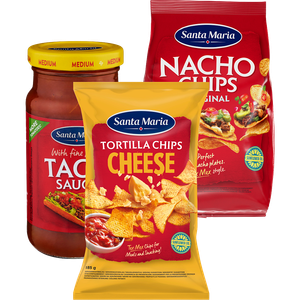 Nachochips, Tortillachips, Tacosås