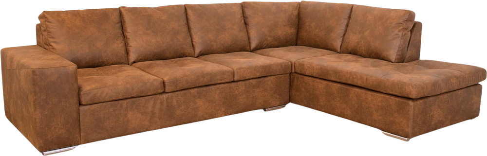 Tilbud på San Diego Open End Sofa, Cognac 70% Læder (Højrevendt) 85 Cm 310 Cm fra My Home Møbler til 11.499 kr.