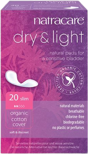 Dry & Light 20 stk (inkontinens) (Natracare)