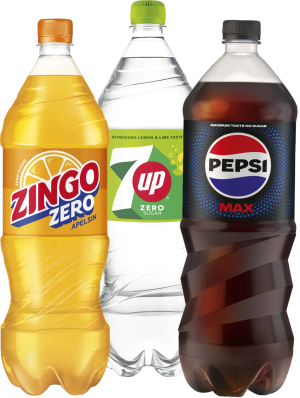 Läsk (Pepsi, Zingo, 7-up)