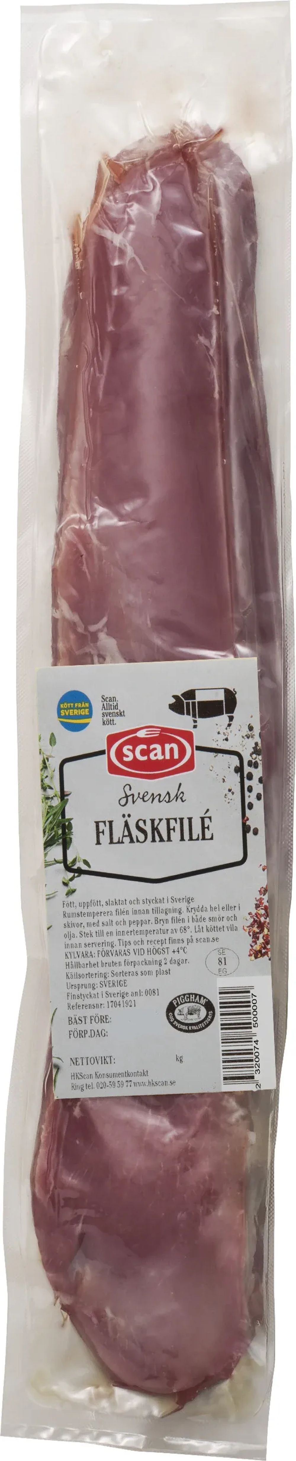 Erbjudanden på Fläskfilé ca 550g (Scan) från ICA Kvantum för 129 kr