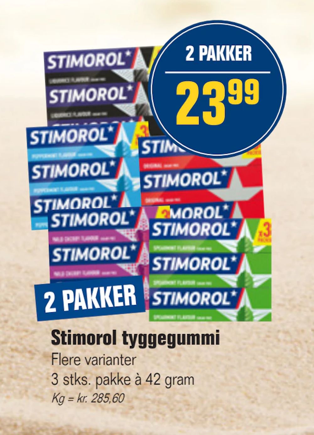 Tilbud på Stimorol tyggegummi fra Otto Duborg til 23,99 kr.