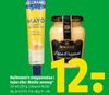 Hellmann's mayonnaise i tube eller Maille sennep