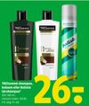 TRESemmé shampoo, balsam eller Batiste tørshampoo