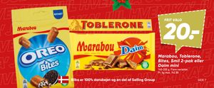 Marabou, Toblerone, Bites, Smil 2-pak eller Daim mini
