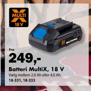Batteri MultiX, 18 V