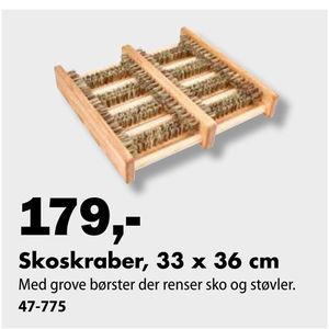 Skoskraber, 33 x 36 cm