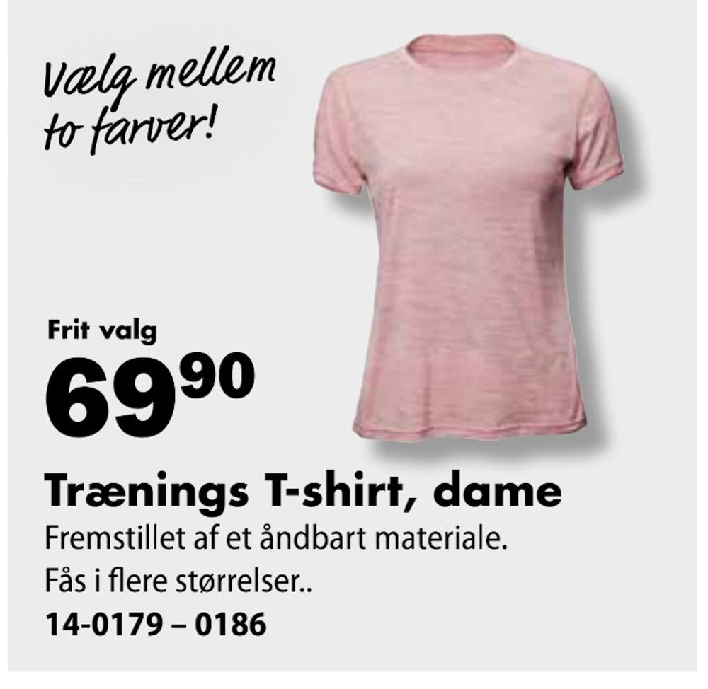 Deals on Trænings T-shirt, dame from Biltema at 69,90 kr.