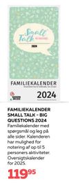 Familiekalender small talk - big questions 2024