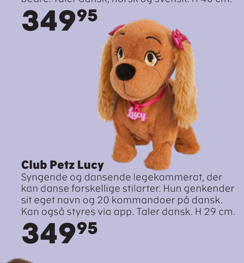 Deals on Club Petz Lucy from Coop.dk at 349,95 kr.