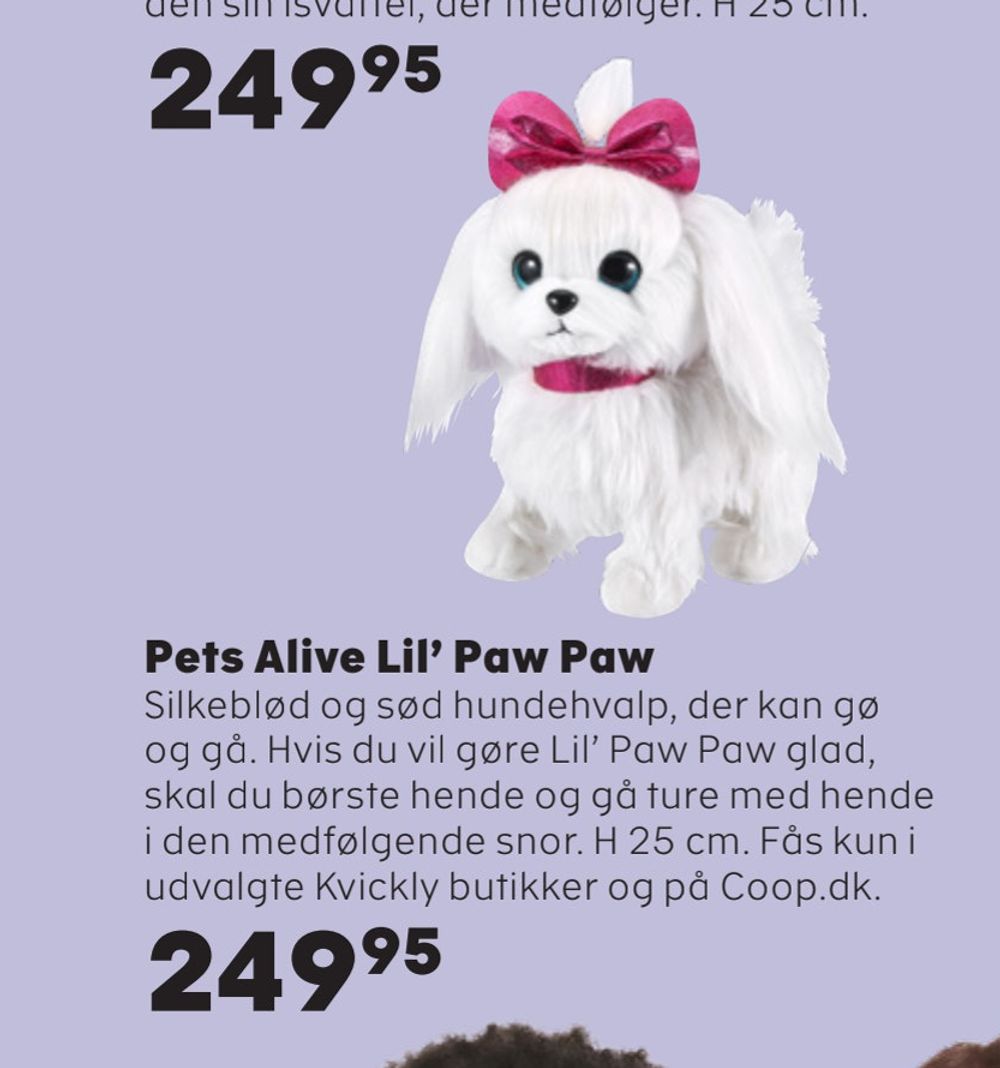 Deals on Pets Alive Lil' Paw Paw from Coop.dk at 249,95 kr.