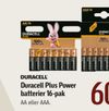 Duracell Plus Power batterier 16-pak
