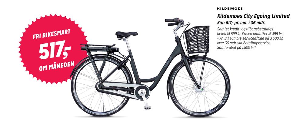Deals on Kildemoes City Egoing Limited from Fri BikeShop at 18.599 kr.