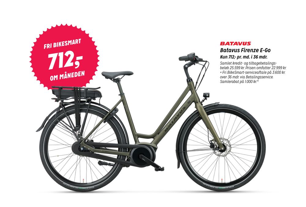 Deals on Batavus Firenze E-Go from Fri BikeShop at 25.599 kr.