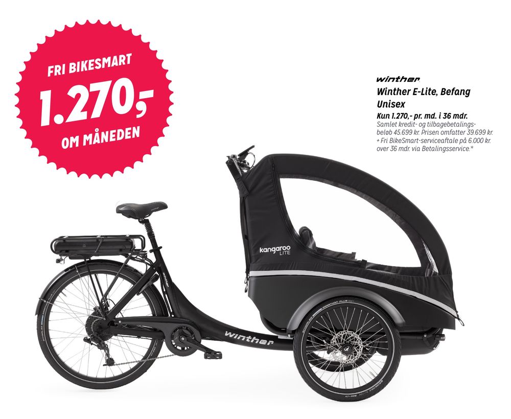 Deals on Winther E-Lite, Befang Unisex from Fri BikeShop at 45.699 kr.