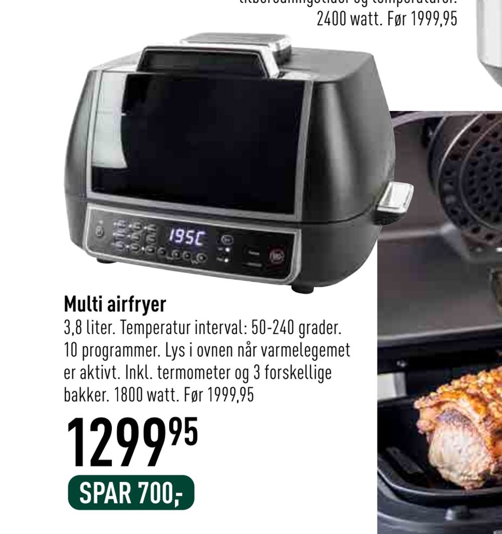 Deals on Multi airfryer from Imerco at 1.299,95 kr.
