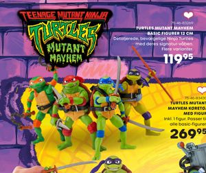 Turtles mutant mayhem basic figurer 12 cm