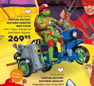 Turtles mutant mayhem køretøj med figur