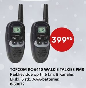 Topcom rc-6410 walkie talkies pmr