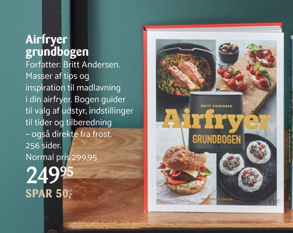Deals on Airfryer grundbogen from Kop & Kande at 249,95 kr.