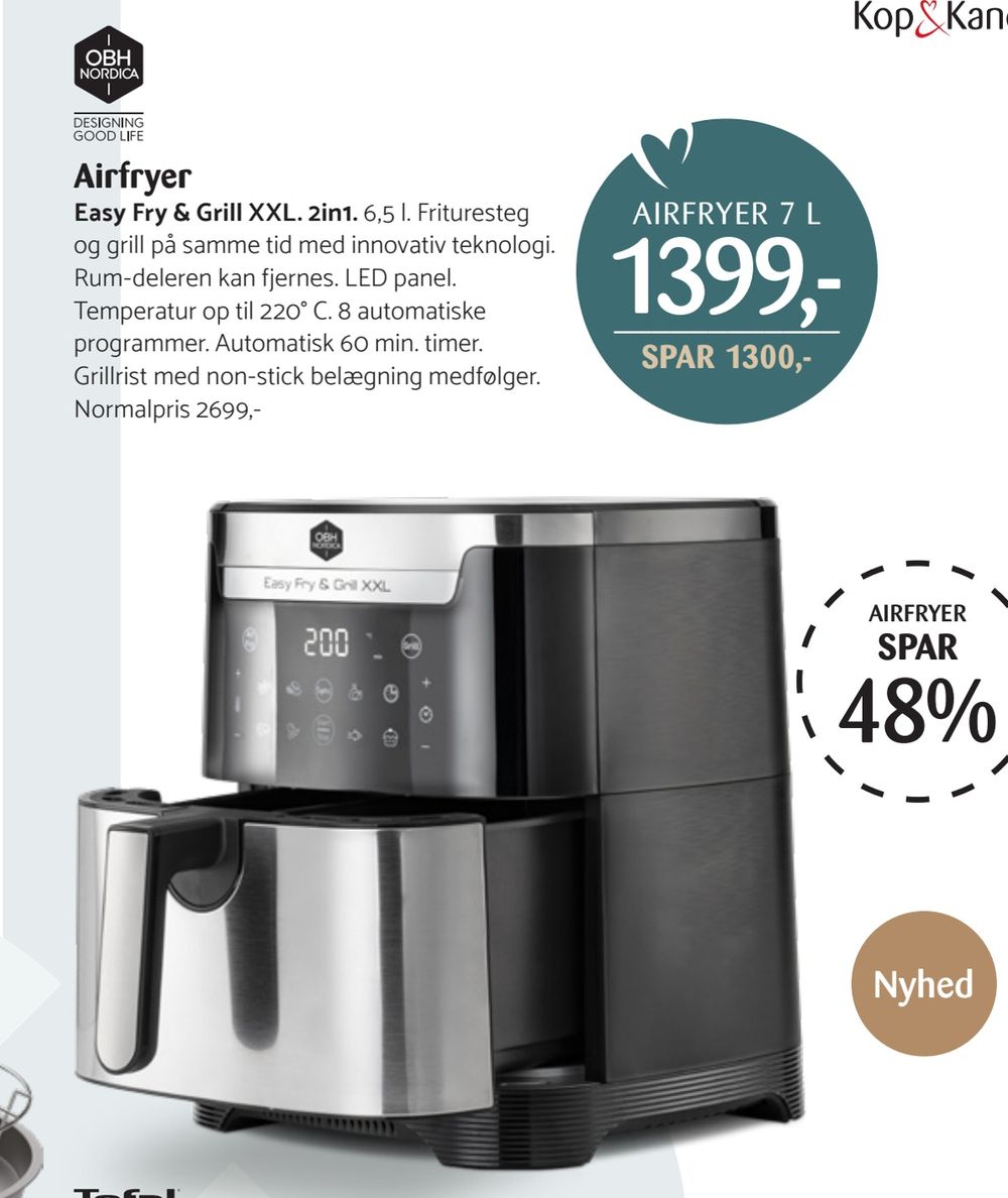 Deals on Airfryer from Kop & Kande at 1.399 kr.
