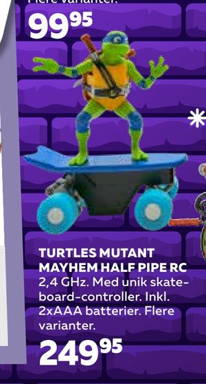 Turtles mutant mayhem half pipe rc