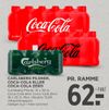 Carlsberg pilsner, coca-cola eller coca-cola zero