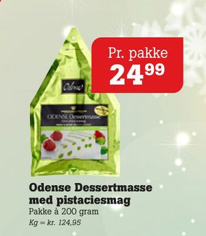 Odense Dessertmasse med pistaciesmag