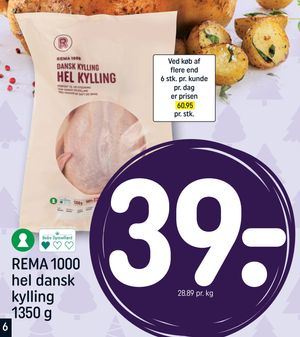REMA 1000 hel dansk kylling