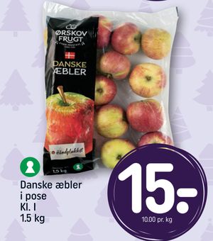 Danske æbler i pose 