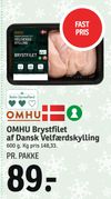 OMHU Brystfilet af Dansk Velfærds kylling