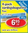 4-pack surdegsbaguette